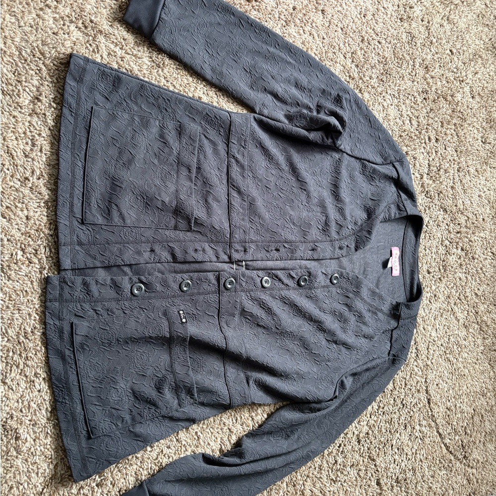 Stylish Gray Button-Up Jacket